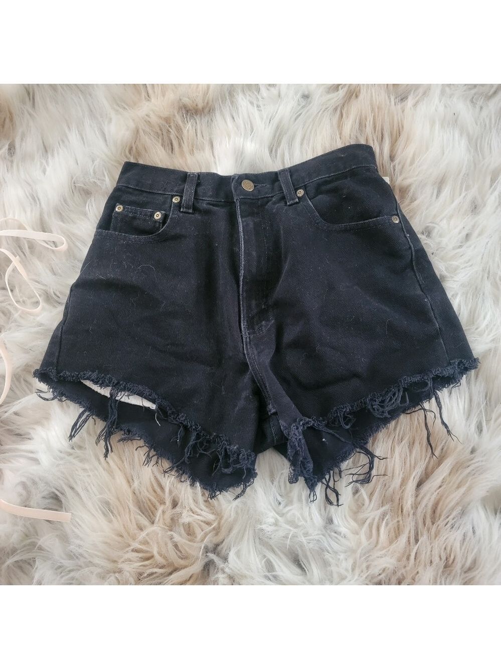 Eddie Bauer Black Denim Shorts Size 6 Tall